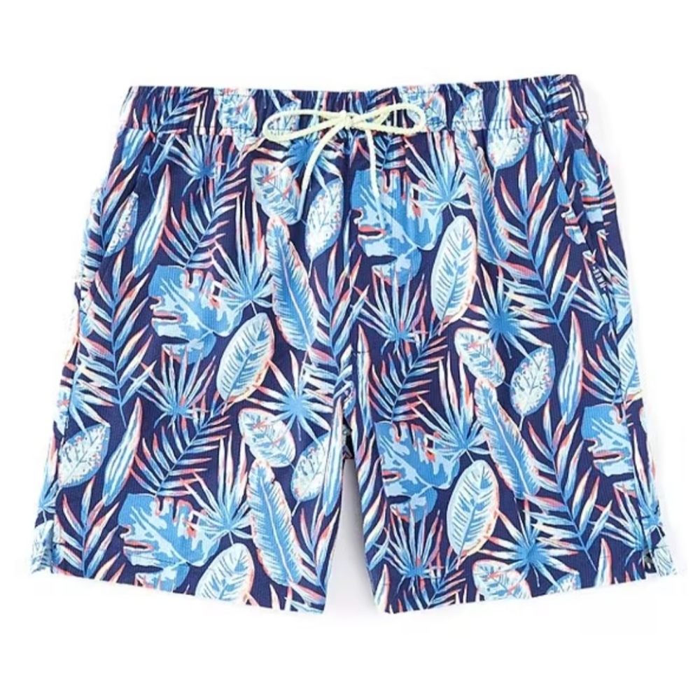 Rowm Endless Summer Drawstring Printed 7" Inseam Shorts